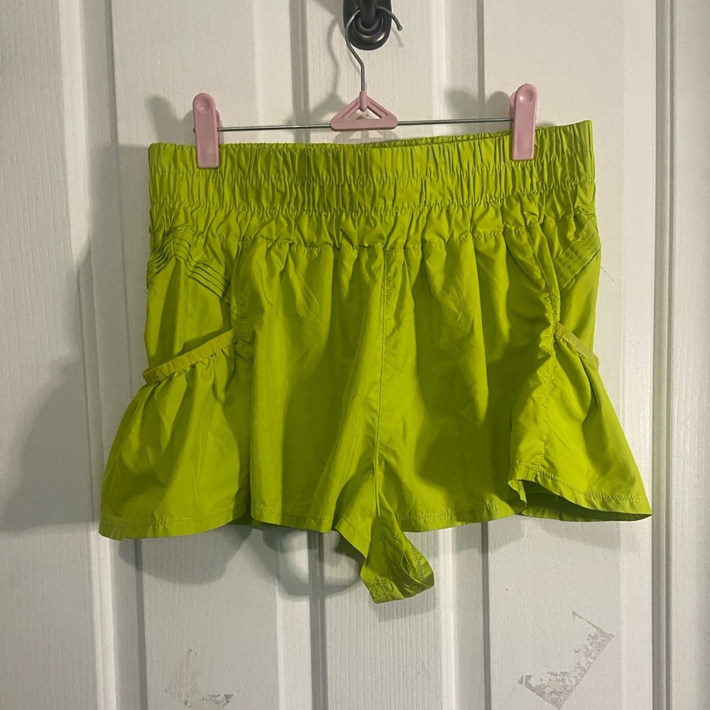 FP Movement by Free People High Waist Neon Green Shorts